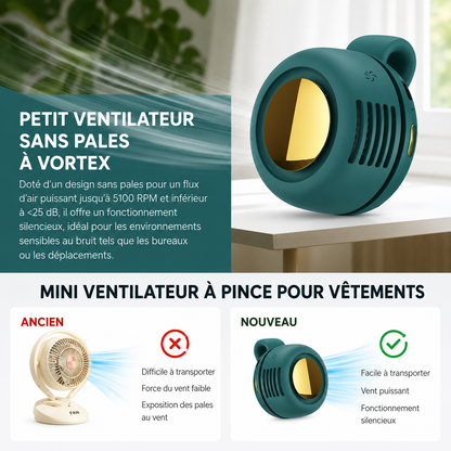 Mini ventilateur portable sans pales
